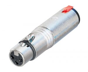 Neutrik NA3FJ XLR-naaras / 6.3mm TRS-naaras adapteri