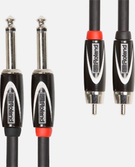 Roland RCC32R28 2 x RCA / 2 x 6.3mm TS 1m