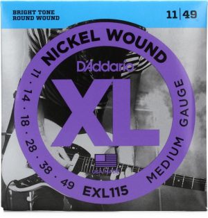 D'Addario EXL115 sähkökitaran kielet 11-49