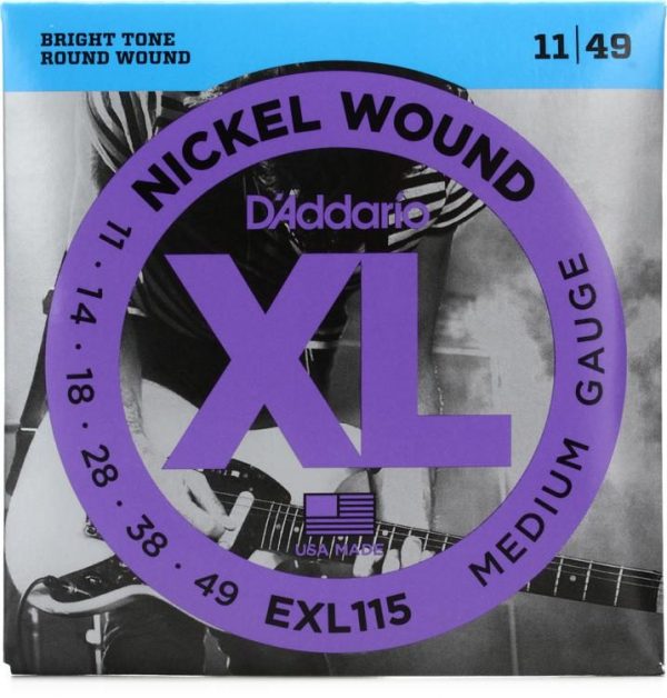 D'Addario EXL115 sähkökitaran kielet 11-49