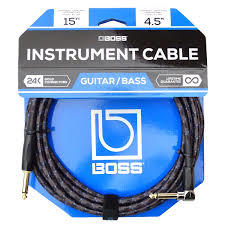 Boss BIC15A instrumenttijohto kulma/suora 4.5m