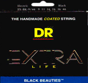 DR Strings EXBK10 Black Beauties 10-46