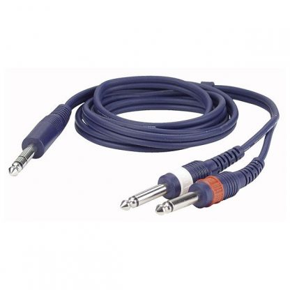 DAP FL3475 6.3mm TRS / 2 x 6.3mm TS 0.75m