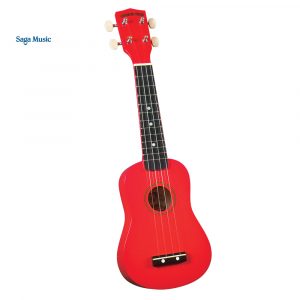 Saga DU102 sopraanoukulele punainen