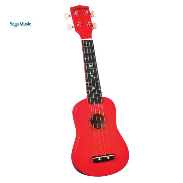 Saga DU102 sopraanoukulele punainen