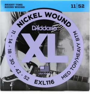 D'Addario EXL116 sähkökitaran kielet 11-52