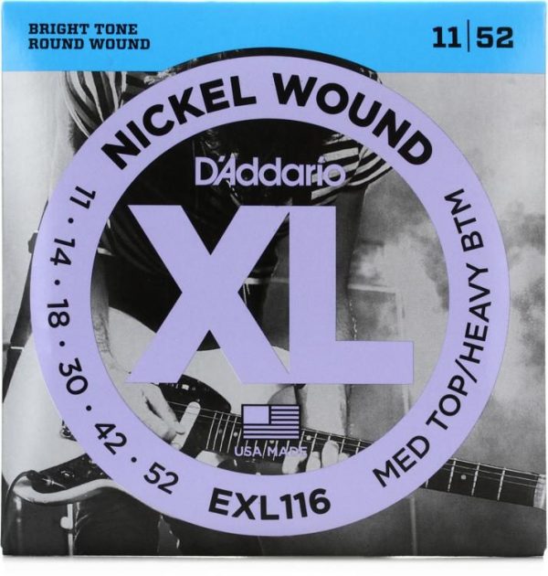 D'Addario EXL116 sähkökitaran kielet 11-52