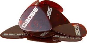 Boss Celluloid Medium plektrapakkaus 12kpl