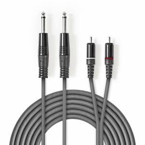 Nedis 2 x RCA / 2 x 6.3mm TS 1.5m