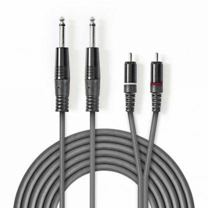 Nedis 2 x RCA / 2 x 6.3mm TS 1.5m