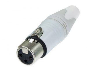 Neutrik NC3FXX-WT XLR-naaras valkoinen