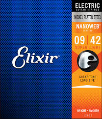 Elixir Nanoweb sähkökitaran kielet 9-42