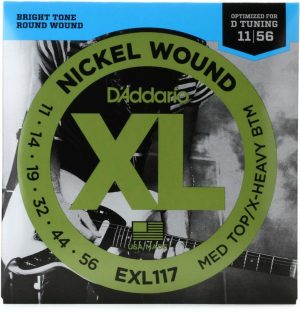D'Addario EXL117 sähkökitaran kielet 11-56