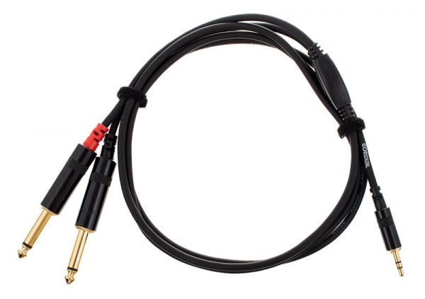 Cordial CFY1.5WPPLong 3.5mm TRS / 2 x 6.3mm TS 1.5m