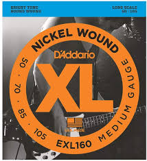 D'Addario EXL160  basson kielet 50-105 long scale