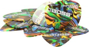 Boss Celluloid Abalone Medium plektrapakkaus 12kpl
