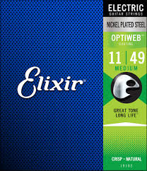Elixir Optiweb Medium sähkökitaran kielet 11-49