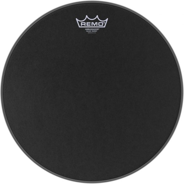 Remo 10"  Black Suede Ambassador
