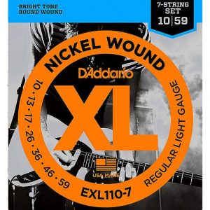 D'Addario EXL110-7  sähkökitaran kielet 10-59