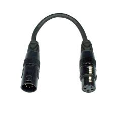 Accu-Cable  dmx adapterikaapeli  XLR-uros 5pin /  XLR-naaras 3pin DMX
