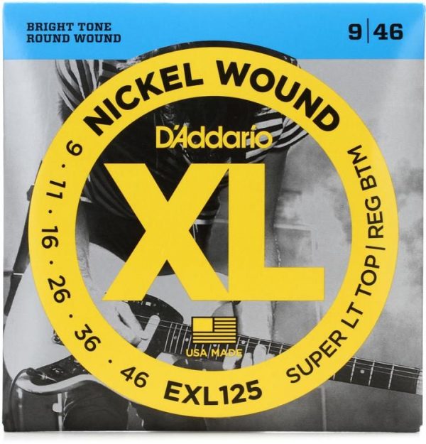 D'Addario EXL125 sähkökitaran kielet 9-46