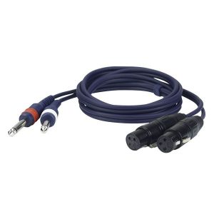 DAP FL43150 2 x XLR-naaras / 2 x 6.3mm TS 1.5m
