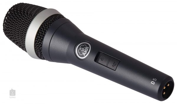 AKG D5S dynaaminen mikrofoni kytkimellä