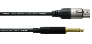 Cordial CCM5FP XLR-naaras / 6.3mm TS 5m