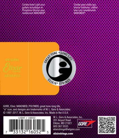 Elixir Nanoweb Custom Light akustisen kielet 12-53 - Image 2