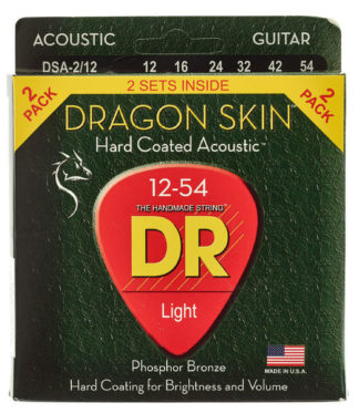 DR Strings Dragon Skin DSA-2/12  2x akustisen kielet 12-54