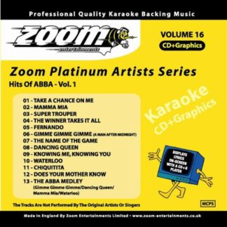 Abba: Vol.1 Karaoke CD-G Sunfly