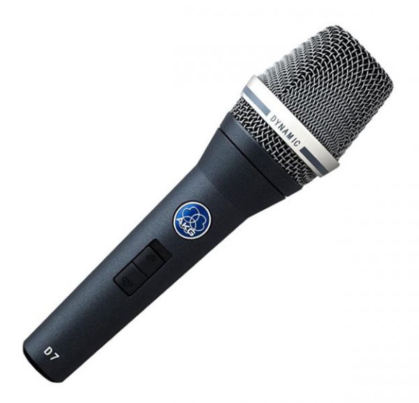 AKG D7S dynaaminen mikrofoni kytkimellä