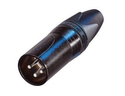 Neutrik NC3MXX-BAG XLR-uros musta
