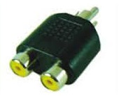 Valueline 2 x RCA-naaras / RCA-uros Y-adapteri