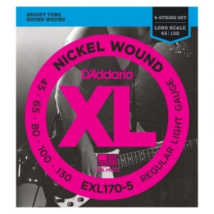 D'Addario EXL170-5 5-kielisen basson kielet 45-130