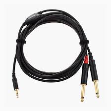 Cordial CFY6WPP 3.5mm TRS / 2 x 6.3mm TS 6m