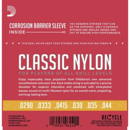 D'Addario EJ27N 3/4 klassisen kielet - Image 2