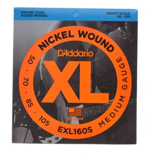 D'Addario EXL160S Short Scale basson kielet 50-105