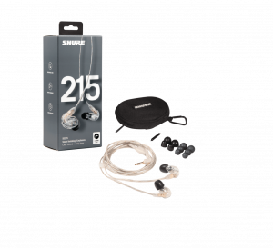 Shure SE215CL in-ear kuulokkeet clear