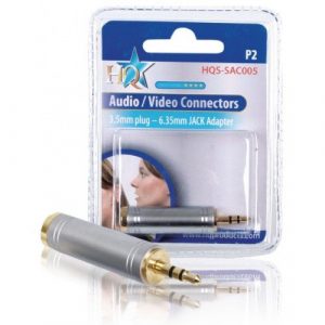 HQ 3.5mm TRS-uros / 6.3mm TRS-naaras  adapteri