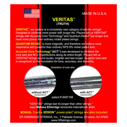 DR Strings Veritas  VTE-10 sähkökitaran kielet 10-46 - Image 2