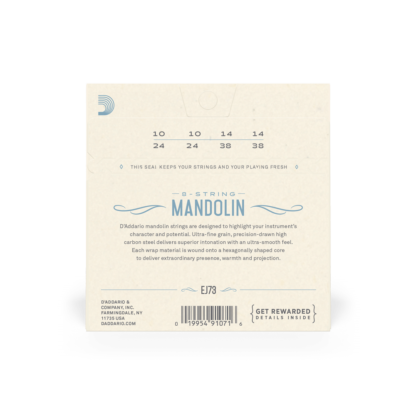 D'Addario EJ73  mandoliinin kielet 010-038 - Image 2