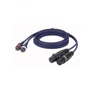 DAP FL25150  2 x XLR-naaras / 2 x RCA 1.5m
