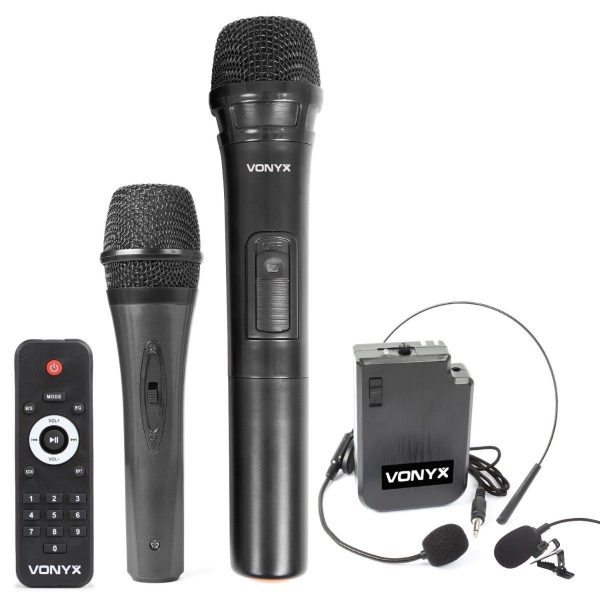 Vonyx AP1200PA aktiivikaiutin 600W akulla + BT headset - Image 2
