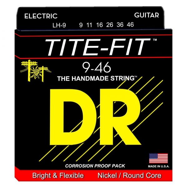 DR Strings Tite-Fit LH-9 sähkökitaran kielet 9-46