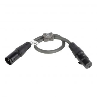 Sweex XLR-uros 3pin / XLR-naaras 5pin DMX adapteri