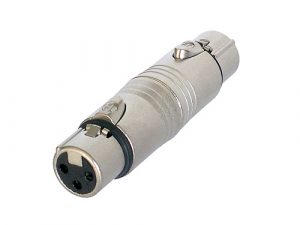 Neutrik NA3FF XLR-naaras / XLR-naaras adapteri