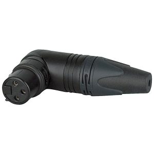 Neutrik NC3FRXBAG XLR-naaras kulma musta