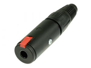 Neutrik NJ3FC6-BAG  6.3mm TRS lukittuva jatkojakki