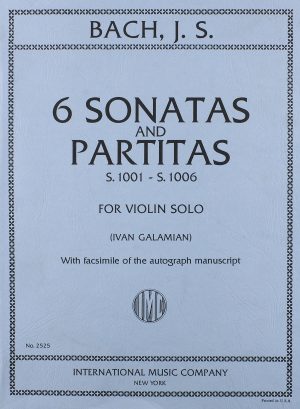 J.S. Bach - 6 sonatas and partitas for violin